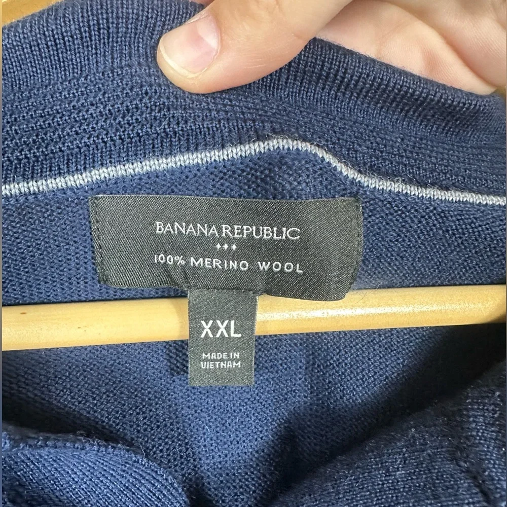 Banana Republic Men’s 100% Merino Wool Pullover Sweater - Size XXL